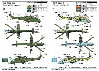 MI-24D Hind-D - 1/48 Scale - Trumpeter - TRU05812