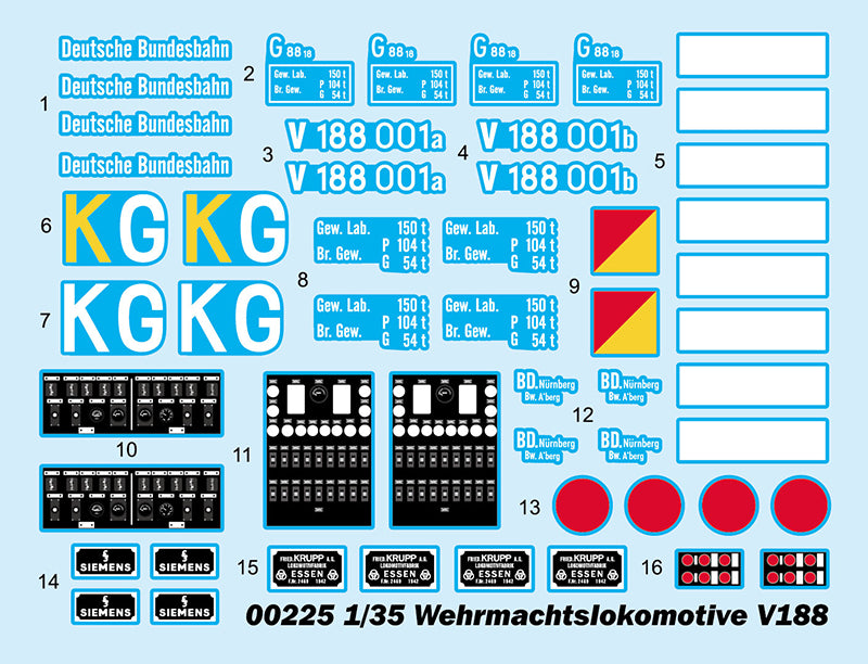 Wehrmachtslokomotive V188 - 1/35 Scale - Trumpeter - TRU00225