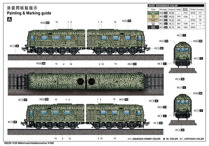 Wehrmachtslokomotive V188 - 1/35 Scale - Trumpeter - TRU00225