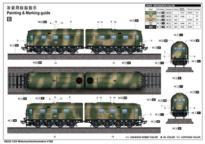 Wehrmachtslokomotive V188 - 1/35 Scale - Trumpeter - TRU00225