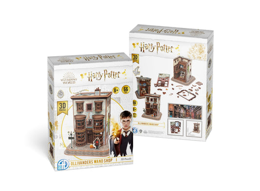 Harry Potter Ollivanders Wand Shop 66pc/18cm 4D Model Kits 51069
