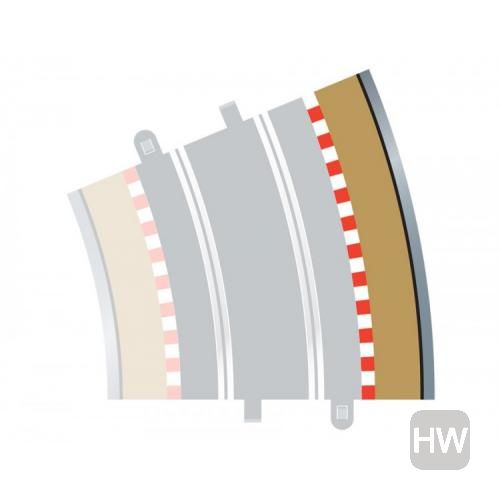Radius 4 Curve Outer Borders 22.5 Degrees x 4 - 1/32 Scale - Scalextric - SCAC8238