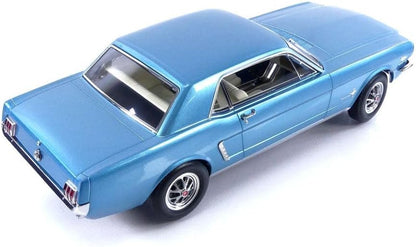FORD MUSTANG COUPE TURQUOISE METALLIC 1965 CLOSE BODY S 1/18 Scale NOREV MTDNOR182800
