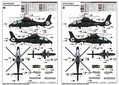 Z-19 Light Scout / Attack Helicopter - 1/48 Scale - Trumpeter - TRU05819