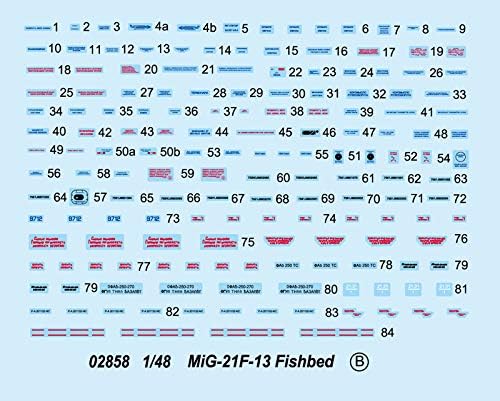 MIG-21 F-13/J-7 Fighter - 1/48 Scale - Trumpeter - TRU02858