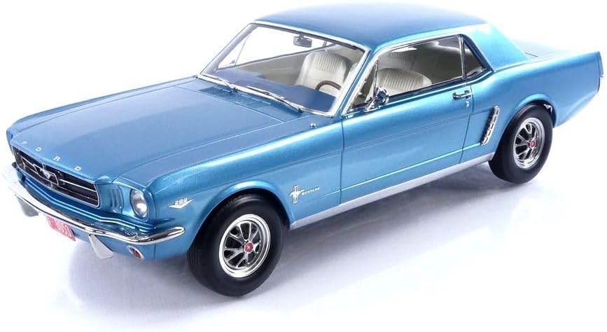 FORD MUSTANG COUPE TURQUOISE METALLIC 1965 CLOSE BODY S 1/18 Scale NOREV MTDNOR182800