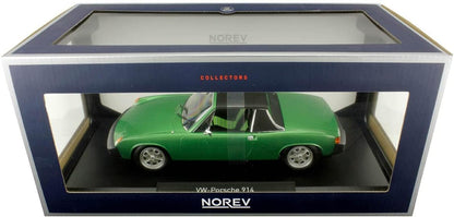 VW-PORSCHE 914 2.0 GREEN METALLIC 1975 1/18 Scale NOREV MTDNOR187685
