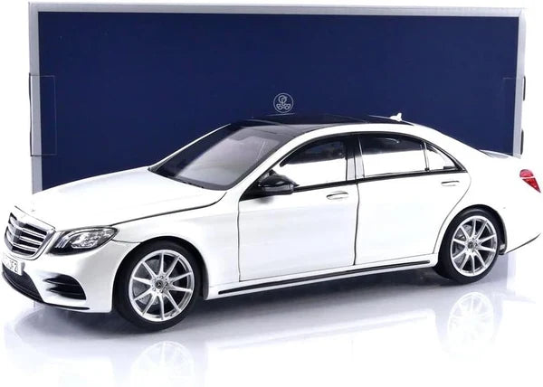 Mercedes-Benz S-Class AMG-Line White Met 2018 - 1/18 Scale - Norev - MTDNOR183792