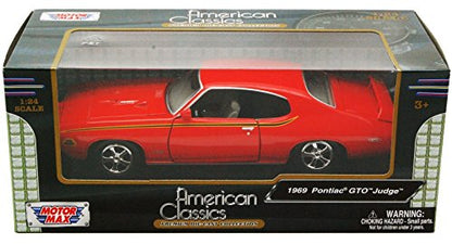 Pontiac GTO Judge Orange 1969 - 1/18 Scale - MotorMax - MOT73133TC