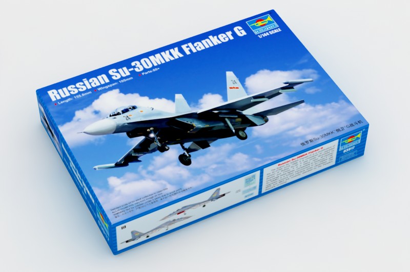 Russian SU-30MKK Flanker G - 1/144 Scale - Trumpeter - TRU03917