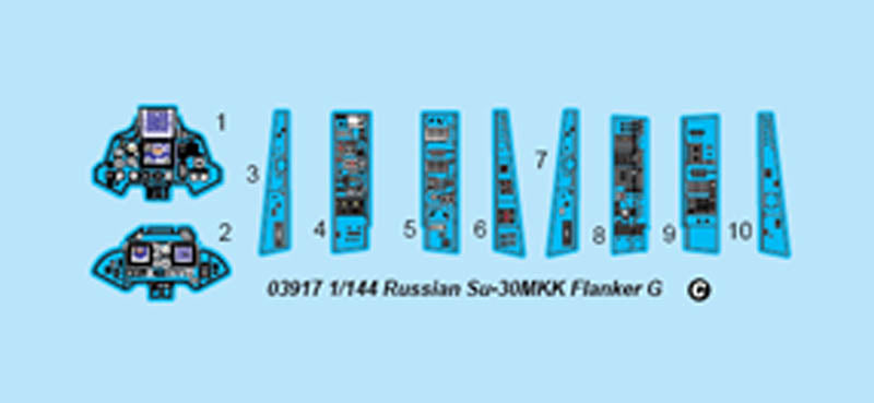 Russian SU-30MKK Flanker G - 1/144 Scale - Trumpeter - TRU03917