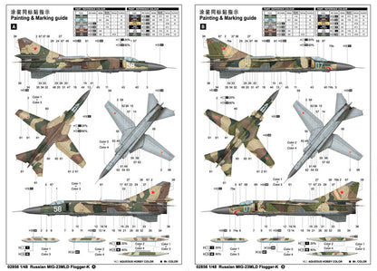 MIG-23MLD Flogger K - 1/48 Scale - Trumpeter - TRU02856