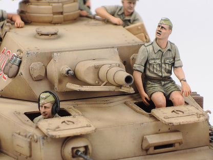 German Tank PZKW IV Ausf.F & M/Cycle Set DISC - 1/35 Scale - Tamiya - TAM25208