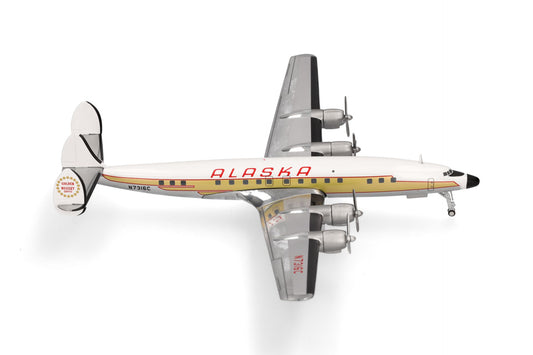 Lockheed L-1649A Starliner Alaska Airlines - 1/200 Scale Herpa Wings 573023