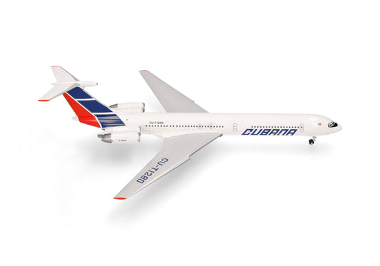 Ilyushin IL-62M Cubana de Aviacion - 1/200 Scale Herpa Wings 573405