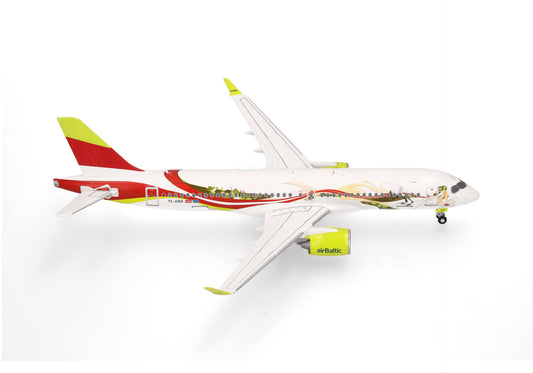 Airbus A220-300 airBaltic - 1/200 Scale Herpa Wings 573535