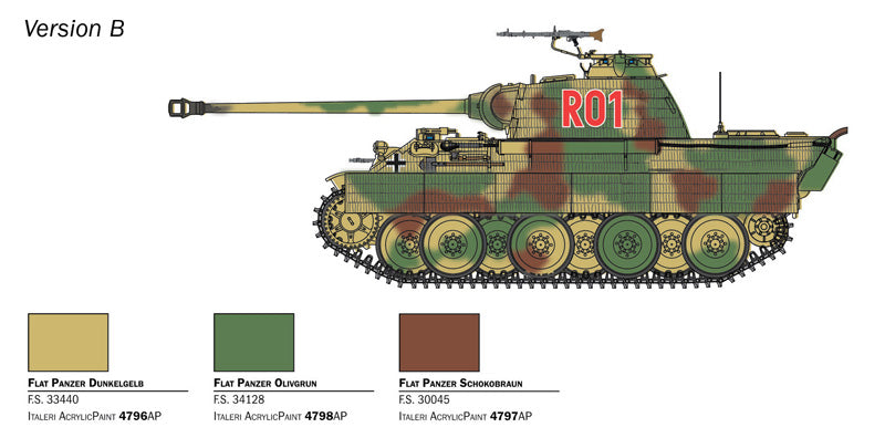 Sd. Kfz. 171 Panther Ausf.A - 1/56 Scale - Italeri - IT25752