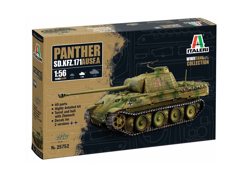 Sd. Kfz. 171 Panther Ausf.A - 1/56 Scale - Italeri - IT25752