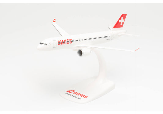 Airbus A220-300 Swiss International Airlines Desktop Display Model - 1/200 Scale Herpa 613323