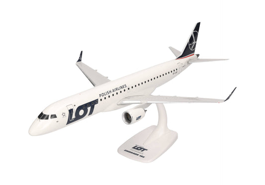 Embraer E195 LOT Polish Airlines Desktop Display Model - 1/100 Scale Herpa 613989