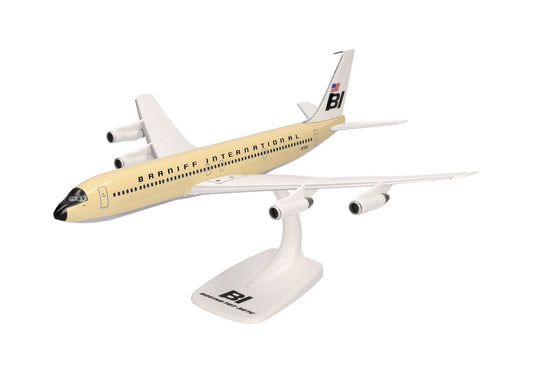 Boeing 707-320 Braniff International Desktop Display Model - 1/144 Scale Herpa 614023