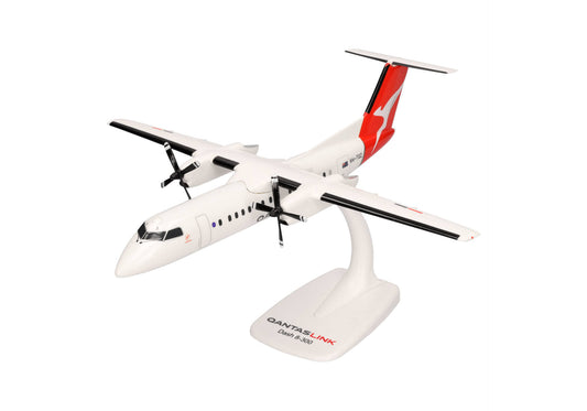 DHC-8-300 QantasLink Desktop Display Model - 1/100 Scale Herpa 614221
