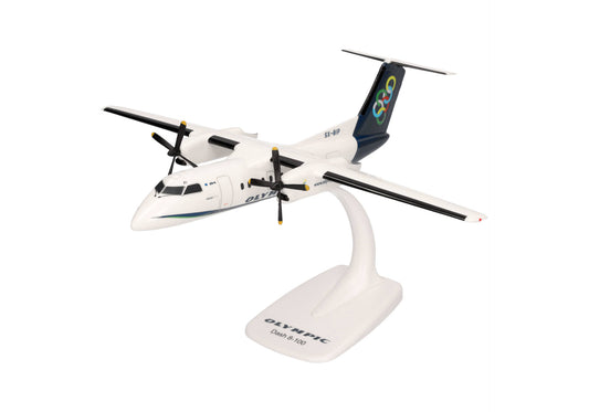 DHC-8-100 Olympic Air Desktop Display Model - 1/100 Scale Herpa 614238