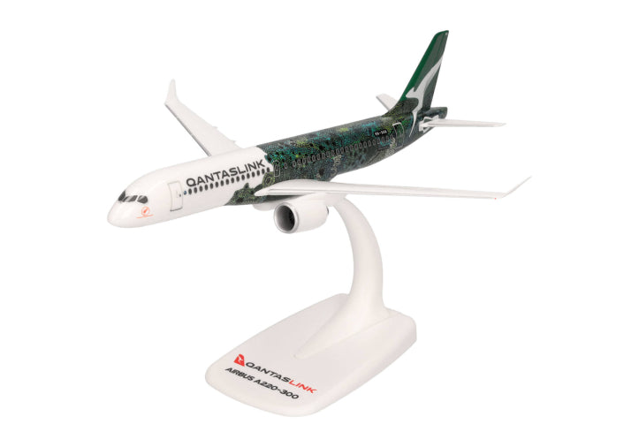 Airbus A220-300 QantasLink Desktop Display Model - 1/200 Scale Herpa 614399