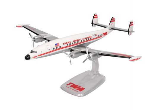 Lockheed L-1049G Super Constellation TWA Trans World Airlines Desktop Display Model - 1/125 Scale Herpa 61446