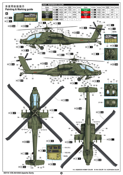 AH-64A Apache Early Version - 1/35 Scale - Trumpeter - TRU05114
