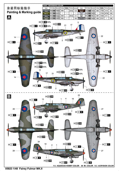 Fairey Fulmar Mk.II. - 1/48 Scale - Trumpeter - TRU05823