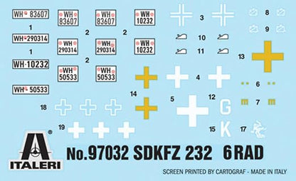 Sd. Kfz. 232 6 Rad - 1/72 Scale - Italeri - IT97032