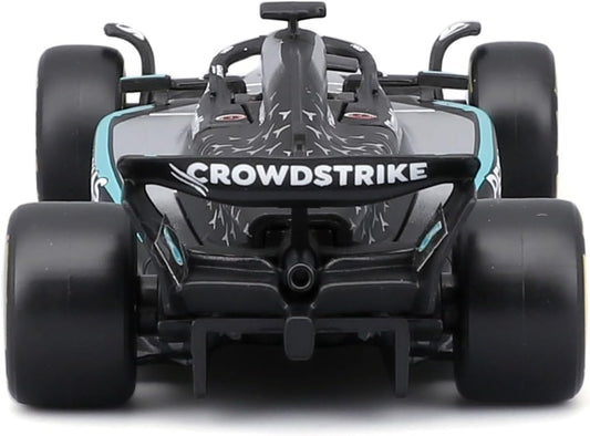 Mercedes-AMG F1 W16 2025 (w/Helmet HC) #63 - 1/43 Scale - Bburago - BUR18-38238-63
