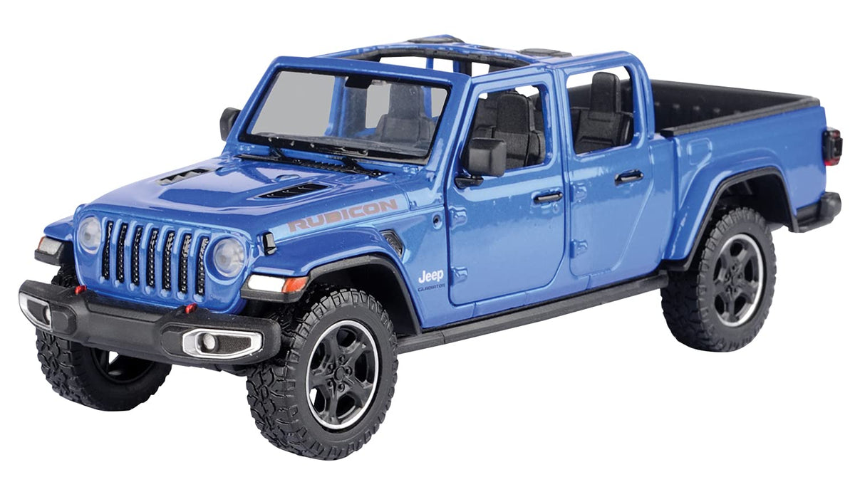 Jeep Gladiator Rubicon Open Top (NEW) Blue 2021 - 1/27 Scale - MotorMax - MOT79370