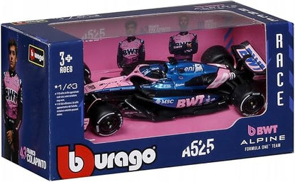 BWT Alpine F1 A525 2025 #10 Gasly - 1/43 Scale - Bburago - BUR18-38257