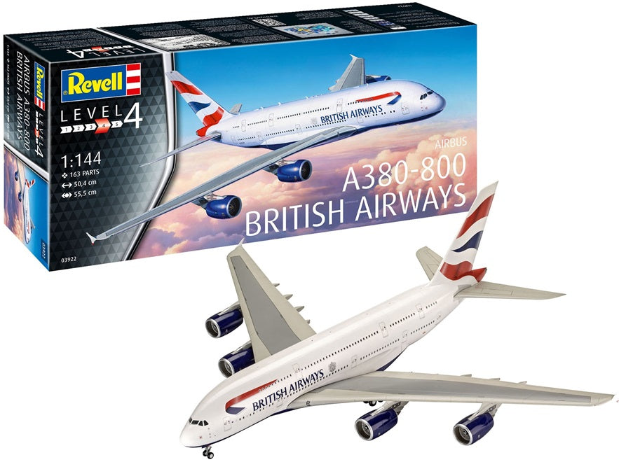 Airbus A380-800 "British Airways" - 1/144 Scale - Revell - REV03922
