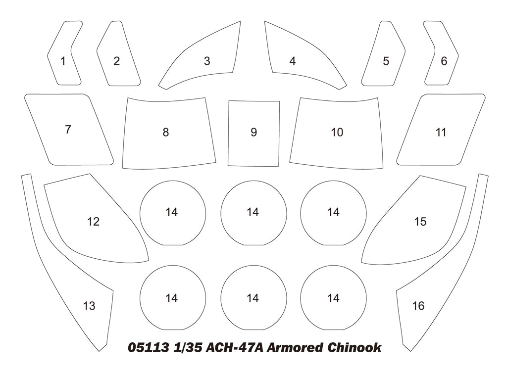 ACH-47A Armored Chinook - 1/35 Scale - Trumpeter - TRU05113