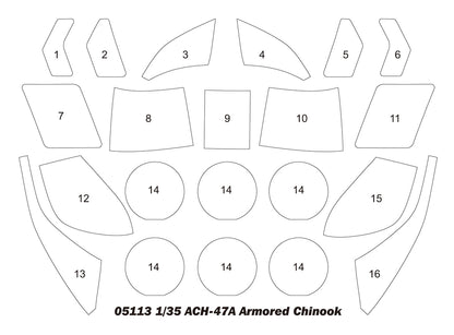 ACH-47A Armored Chinook - 1/35 Scale - Trumpeter - TRU05113