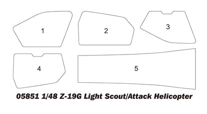 Z-19G Light Scout / Attack Helicopter - 1/48 Scale - Trumpeter - TRU05851