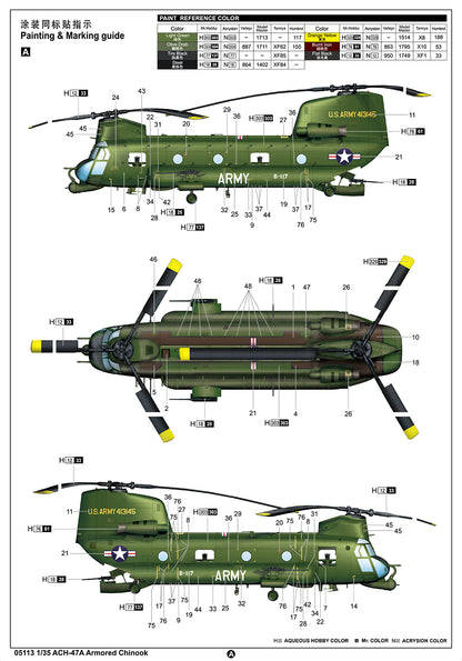 ACH-47A Armored Chinook - 1/35 Scale - Trumpeter - TRU05113