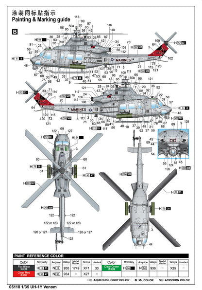 UH-1Y Venom - 1/35 Scale - Trumpeter - TRU05118
