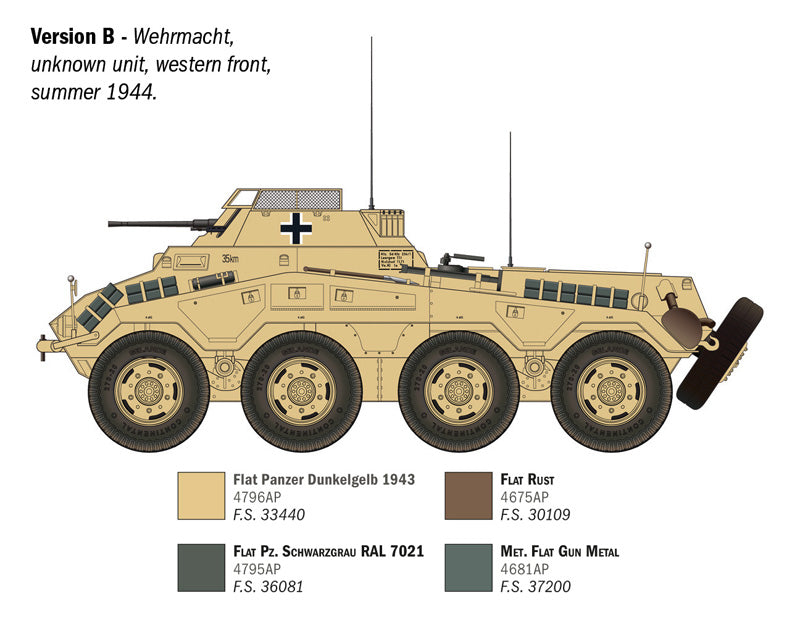 Sd. Kfz. 234/1 - 1/35 Scale - Italeri - IT6757