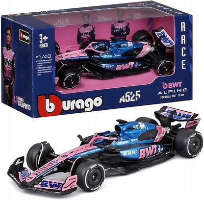 BWT Alpine F1 A525 2025 #10 Gasly - 1/43 Scale - Bburago - BUR18-38257