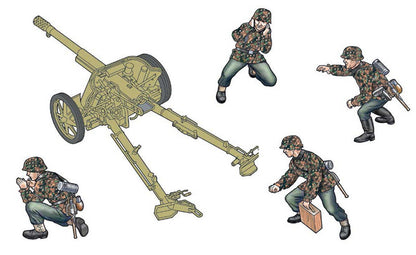 Pak 97/38 AT Gun with Crew - 1/35 Scale - Italeri - IT96460