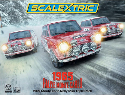 MONTE CARLO RALLY 1968 MINI TRIPLE PACK 1/32 Scale Scalextric SCAC4488A