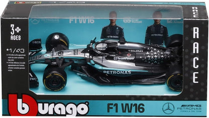 Mercedes-AMG F1 W16 2025 (Asst) - 1/43 Scale - Bburago - BUR18-38237