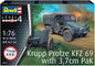 Starter Kit Krupp Protze KFZ 69 w/3,7cm Pak - 1/76 Scale - Revell - REV73344