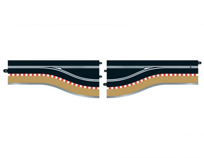 Pit Lane Track (Left Hand) Incl Sensor - 1/32 Scale - Scalextric - SCAC7014