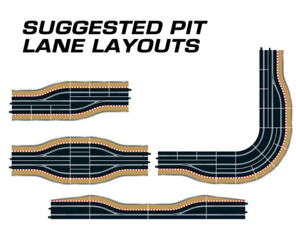 Pit Lane Track (Left Hand) Incl Sensor - 1/32 Scale - Scalextric - SCAC7014