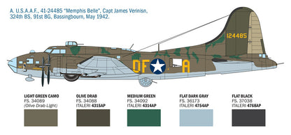 B-17F Flying Fortress - 1/72 Scale - Italeri - IT1487
